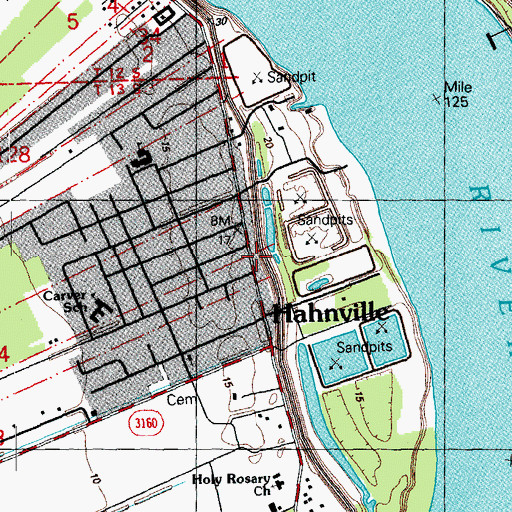 Topographic Map of Harvest Time Christian Center, LA