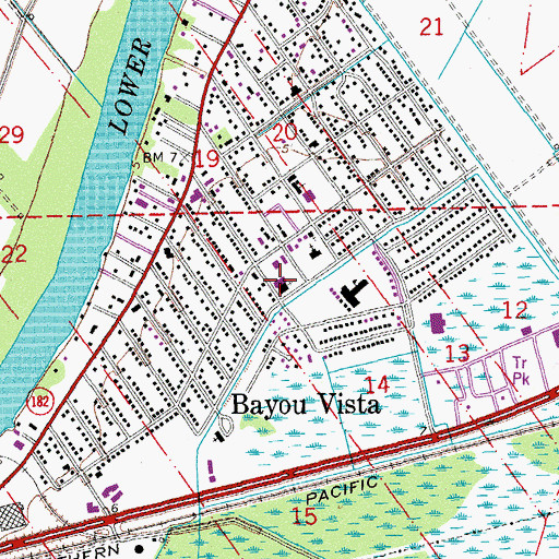 Topographic Map of Healing Stream Ministries, LA