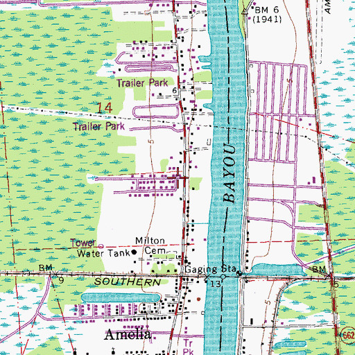 Topographic Map of Holy Family Church, LA