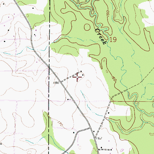 Topographic Map of Humble Baptist Church, LA