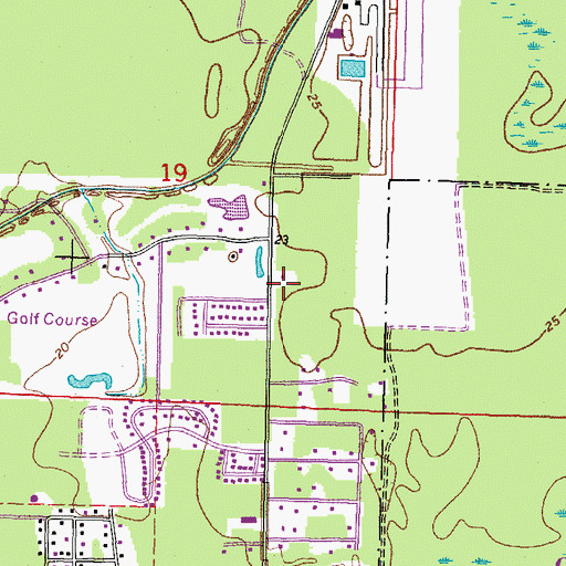 Topographic Map of Immanuel Baptist Church, LA