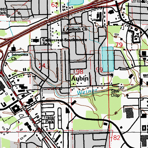 Topographic Map of First New Testament Church, LA