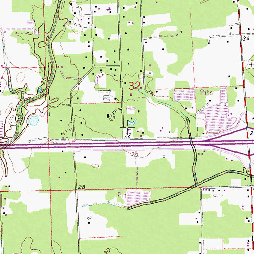 Topographic Map of First Pentecostal Church, LA