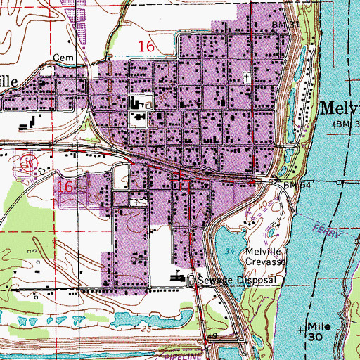 Topographic Map of First Pentecostal Church, LA