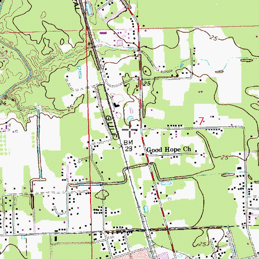 Topographic Map of First True Love World Outreach, LA