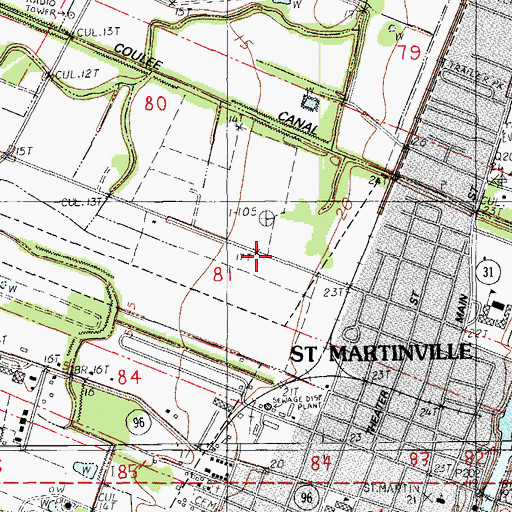 Topographic Map of First United Pentecostal Church, LA