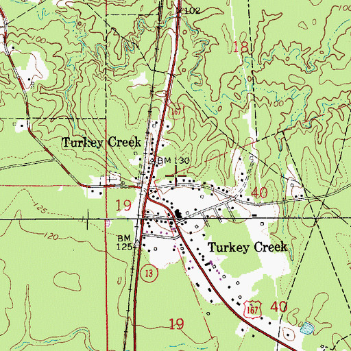 Topographic Map of First United Pentecostal Church, LA