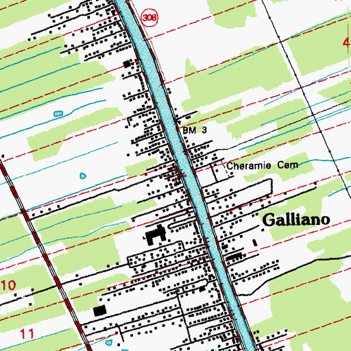Topographic Map of Freedom Worship Center, LA