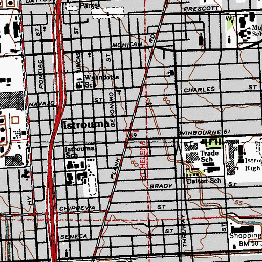 Topographic Map of Fruit of the Spirit Ministries, LA