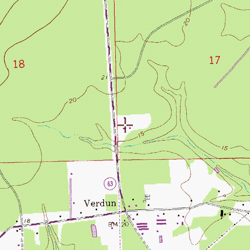Topographic Map of Fundamental Baptist Church, LA