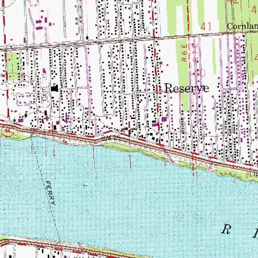 Topographic Map of Global Maritime Ministries, LA