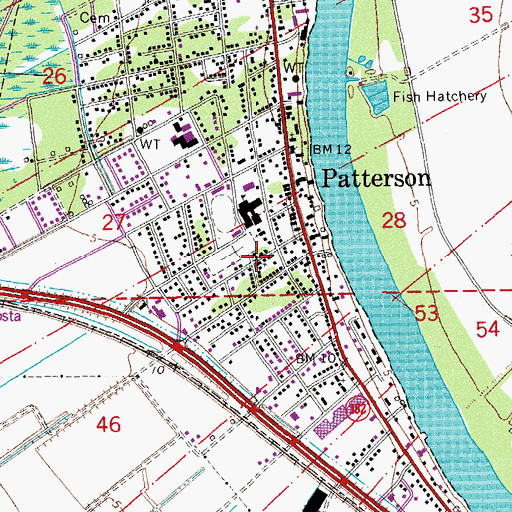 Topographic Map of Good Hope Baptist Church, LA