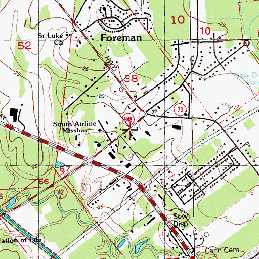 Topographic Map of Gospel Light Baptist Church, LA