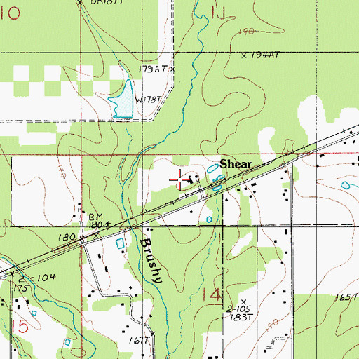 Topographic Map of Grabow United Pentecostal Church, LA