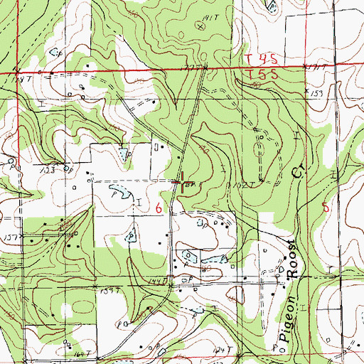 Topographic Map of Grace Baptist Church, LA