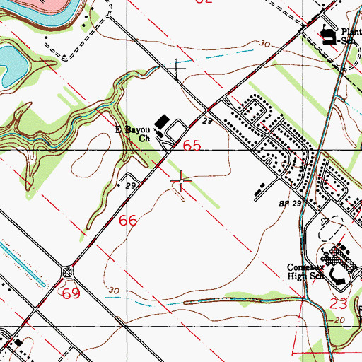 Topographic Map of Grace Community Church, LA