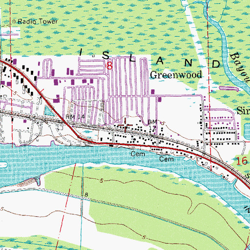 Topographic Map of Jerusalem Baptist Church, LA