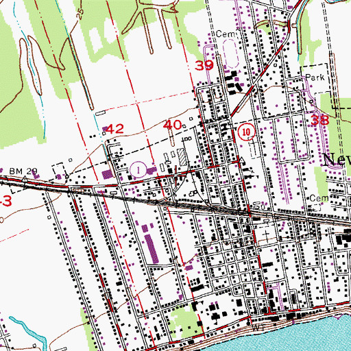 Topographic Map of Jerusalem Full Gospel Church, LA