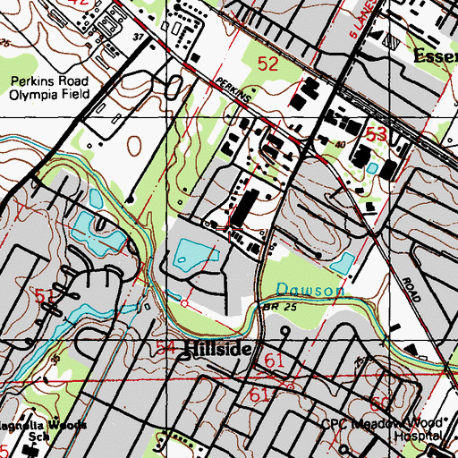 Topographic Map of Joy of Deliverance Ministry, LA