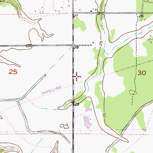 Topographic Map of Jubilee Family Church, LA