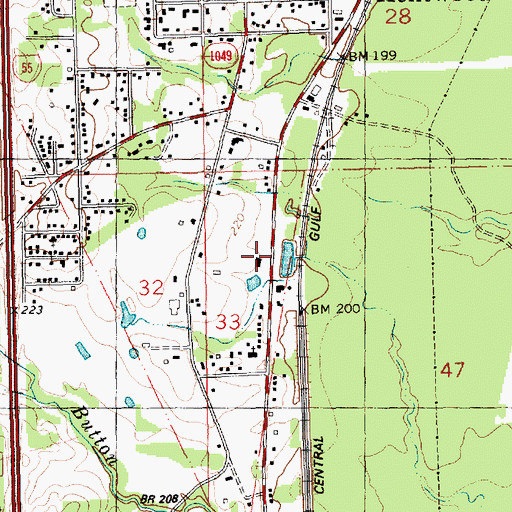 Topographic Map of Kentwood United Pentecostal Church, LA