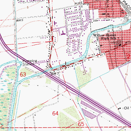 Topographic Map of Kingdom Hall of Jehovahs Witnesses, LA