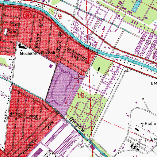 Topographic Map of Kingdom Hall of Jehovahs Witnesses, LA