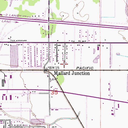 Topographic Map of Kingdom Hall of Jehovahs Witnesses, LA