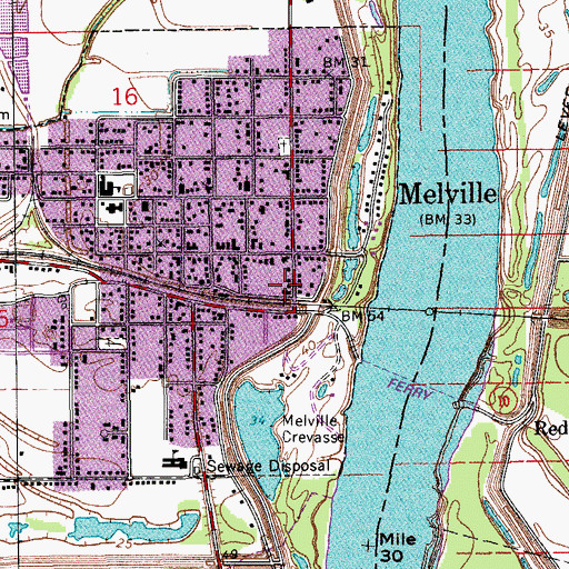 Topographic Map of Kingdom Hall of Jehovahs Witnesses, LA