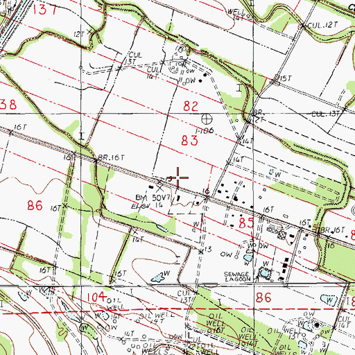 Topographic Map of Kingdom Hall of Jehovahs Witnesses, LA