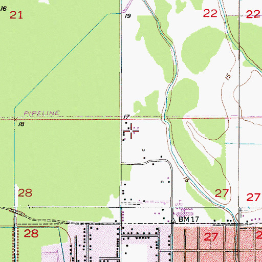 Topographic Map of Kingdom Hall of Jehovahs Witnesses, LA