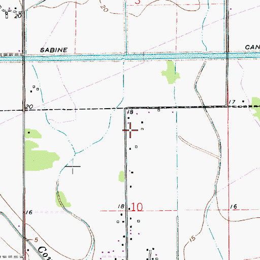 Topographic Map of Kingdom Hall of Jehovahs Witnesses, LA