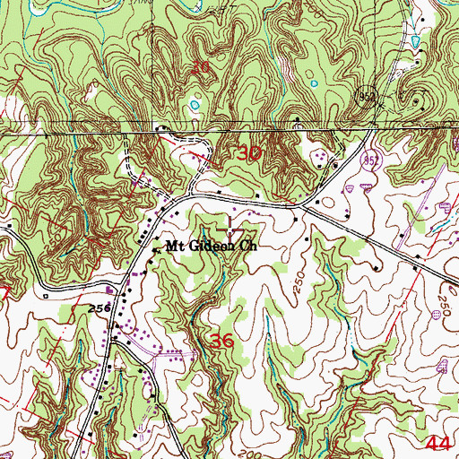 Topographic Map of Kingdom of God in Jesus Name, LA