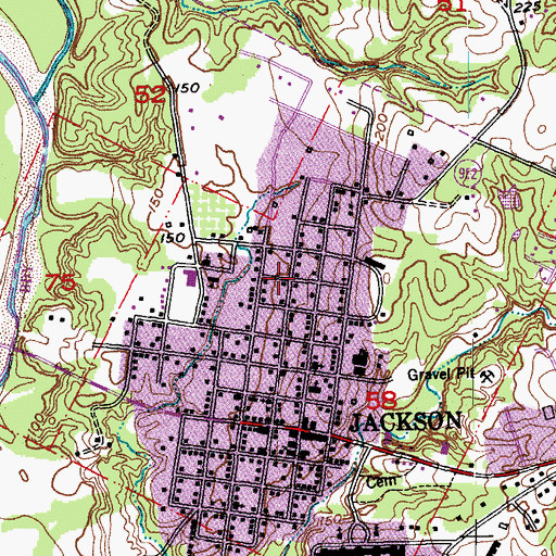 Topographic Map of Kingdom of God in Jesus Name, LA