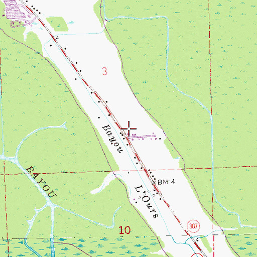 Topographic Map of Life Tabernacle Church, LA