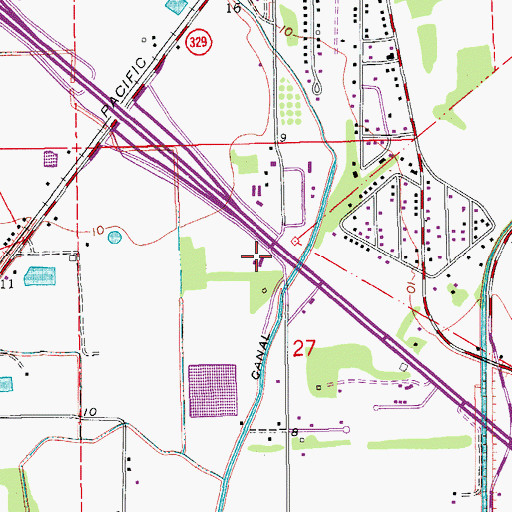 Topographic Map of Lighthouse Baptist Church, LA