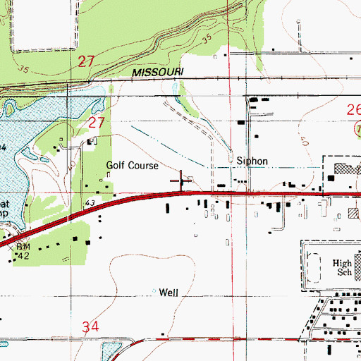 Topographic Map of Lighthouse Christian Center, LA