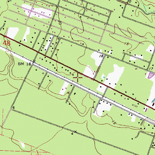 Topographic Map of Living Word Assembly Church, LA