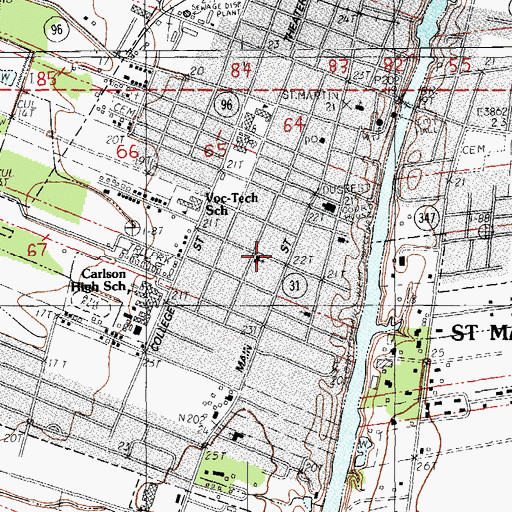 Topographic Map of Mallalieu United Methodist Church, LA