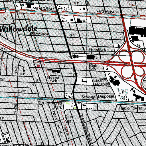 Topographic Map of Manantial de Vida, LA