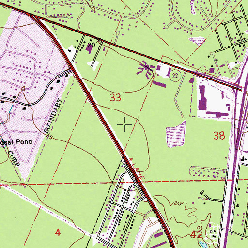 Topographic Map of Mary Queen of Peace Church, LA