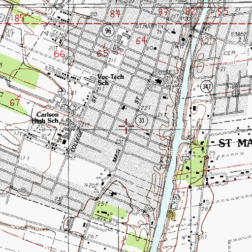 Topographic Map of New Hope Church of God in Christ, LA