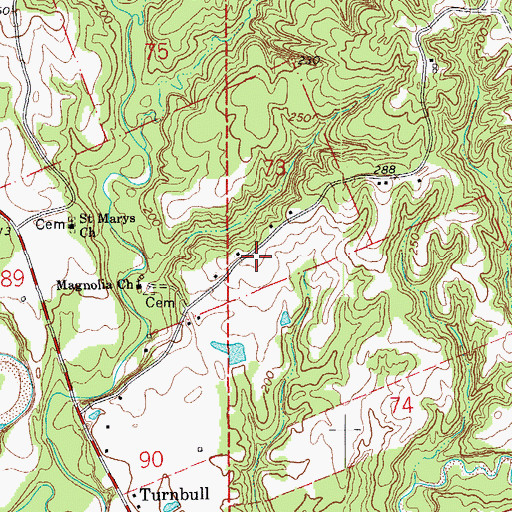Topographic Map of New Irondale Baptist Church, LA