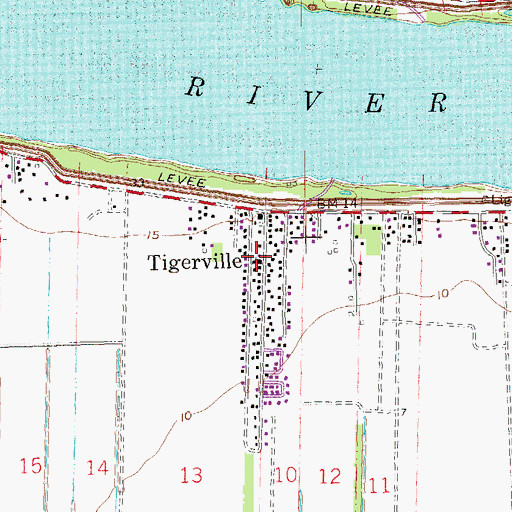 Topographic Map of New Jerusalem Baptist Church, LA