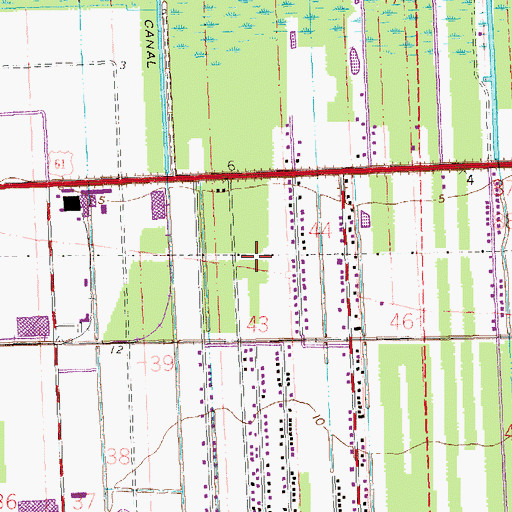 Topographic Map of Riverlands Christian Center, LA