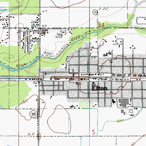 Topographic Map of Mount Pilgrim Baptist Church, LA