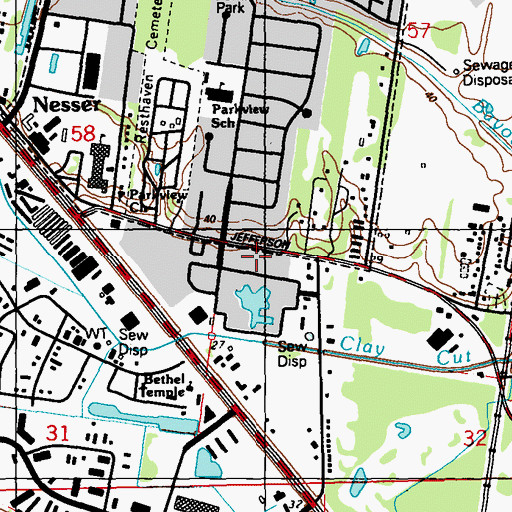Topographic Map of Praise Family Church, LA