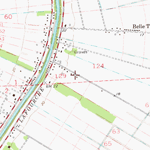 Topographic Map of Precious Cornerstone Apostolic Church, LA