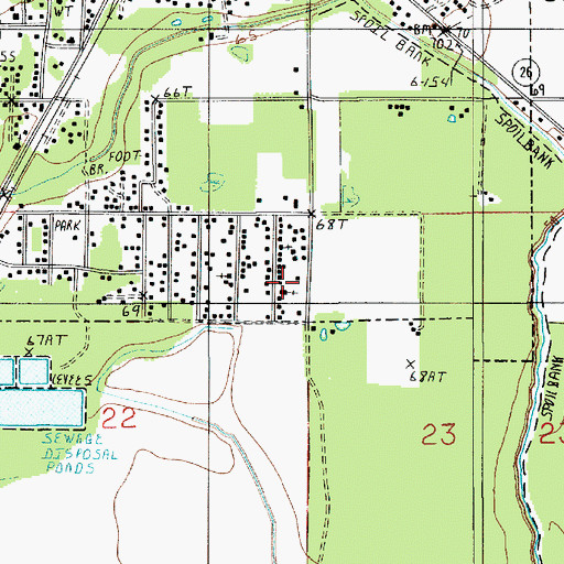 Topographic Map of Progress Church of God in Christ, LA