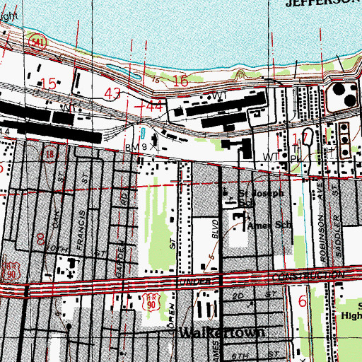 Topographic Map of Progressive Church, LA